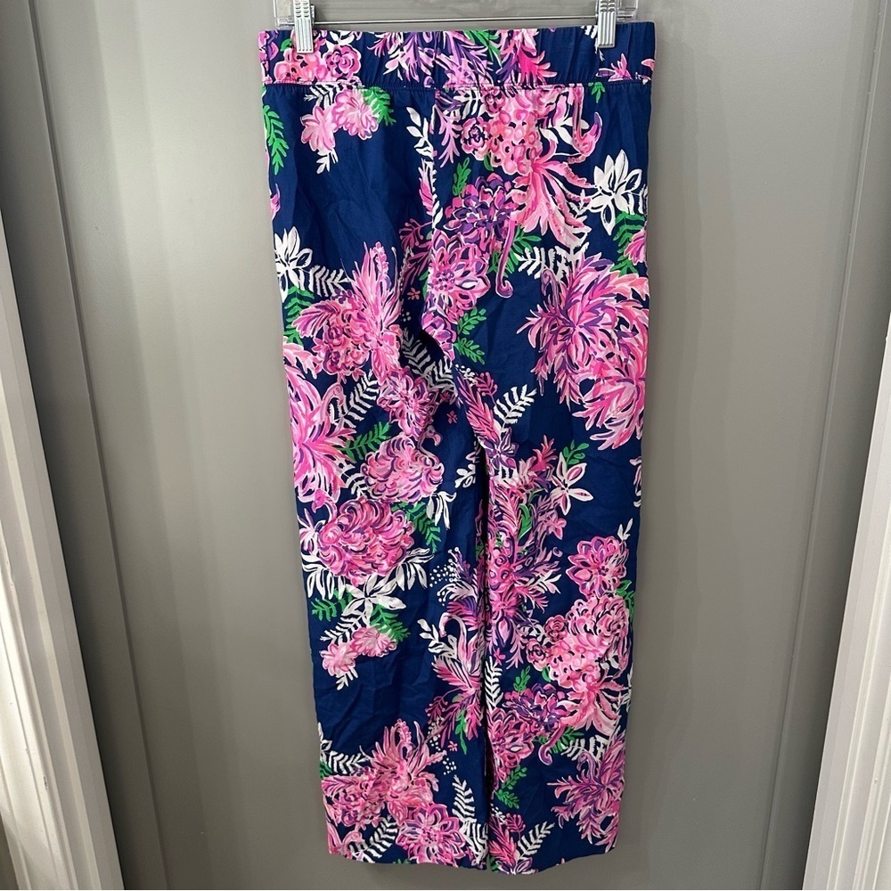 Lilly Pulitzer Bal Harbour Pala Oyster Bay Navy Ruffle Your Feathers Size Small - Picture 3 of 8